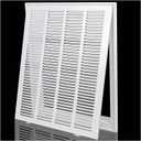 Return Air Filter Grille 16x20,Air Return Vent Cover for 16"W x 20"H Duct Opening,Steel HVAC Vent Covers for Wall and Ceiling,Holds 1" Thick AC Filter, For 16''W20''H-Duct Opening