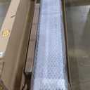 48 in. x 80 in. Vintage Blue Stain 6 Panel MDF Double Bi-Fold Barn Door with Sliding Hardware Kit