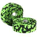 KINGOU Black & Green Camouflage EVA Road Bike Handlebar Tape Bicycle Bar Wraps - 2PCS Per Set