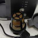 Amazon Basics Single Serve Coffee Maker K-Cup, 14 Oz, Black & Stainless Steel Machine, 5.98"D x 9.44"W x 14.17"H