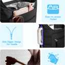 Water Bottle Holder with Strap for 2 Cups, Water Bottle Sling Bag with Phone Pocket, Tumbler Carrier Bag for Walking, Hiking, Camping