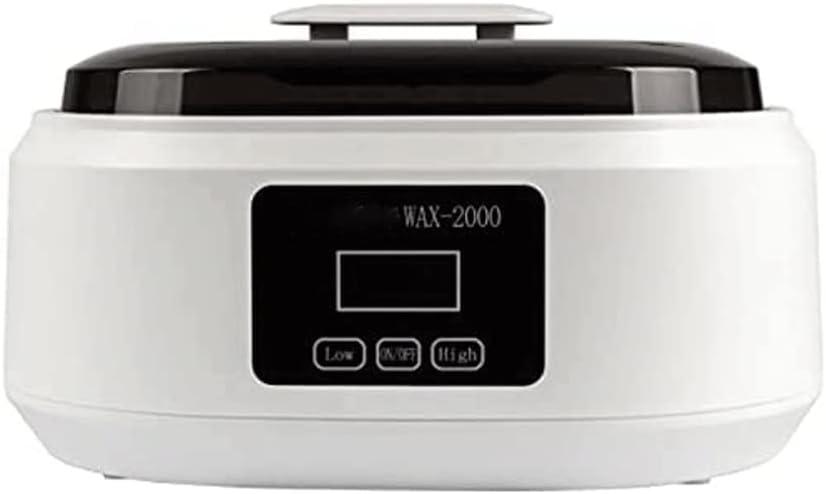 Wax Warmer, Portable Electric Hot Wax Warmer for Hair Removal with See-Through Cover-Teal 2L Large Capacity Paraffin Spa Wax Bath