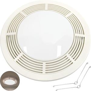 S97017702 Fan Light Grille Assembly Compatible with Broan Nutone15" Round Grill Cover NT0461B000 85968000 Ventilation Fan Light Combos Fits 750,751,N750,8663RP, 8664RP,8663RF,8673RP,VL3668RP