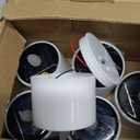 Solar Tea Lights Outdoor - 8 Pack Waterproof Rechargeable Dusk to Dawn Outdoor Lighting Flameless Flicker Reusable LED Solar Candles for Lanterns Camping Garden Home Decorations, 2.3''x2.1''