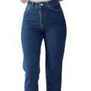 Straight Leg Jeans for Women Trendy High Waisted Stretch Ankle Denim Pants XL