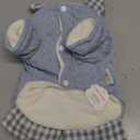 Dog Princess Sweater for Small Dogs Thick Shirt Plaid Clothes Costume Pet Girl Cute Coat Outfits Fall Costumes Winter Dog Sweaters (M, Blue)