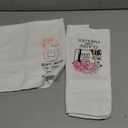 Pink and Black Bathroom Hand Towels, Trendy Funky Floral Handbag High-Heel Perfume Decorative Hand Towels for Bathroom, Fashionable Girly Kitchen Dish Tea Towels, 16x24 Inch Set of 2