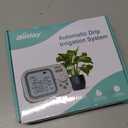 Automatic Plant Waterer Indoor Self Watering System for 15 Potted Plants, Auto Drip Irrigation Kit Programmable Water Timer with Smart Humidity Detection (White)