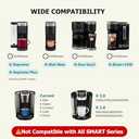 Universal Reusable K Cups for Keurig, 2-Pack Refillable Coffee Pods with 5 Holes, Compatible with Keurig K Supreme, K Slim, K-Duo Gen2, K-Brew Chill (MultiStream Technology)
