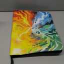 Trading Card Binder for TCG Cards, 9Pocket Portable Card Collector Ablum Holder Book Fits 900 Cards with 50 Removable Sleeve, Waterproof Card Binder Display Storage Carrying Cases for TCGStorm