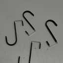 FYY Over the Door Hooks, 4 Pack Door Hangers Hooks with Rubber Prevent Scratches Heavy Duty Organizer Hooks for Living Room, Bathroom, Bedroom, Kitchen Hanging Clothes, Towels, Hats, Coats, Bags Black (Short)