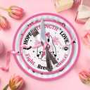 150pcs Breast Cancer Awareness Party Supplies Pink Ribbon Plates Napkins Disposable Dessert Plates Halloween Party Decorations Tableware Set for Breast Cancer Awareness Survivor Events Decor 50 Guests