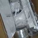 Bathroom Exhaust Fan with Light,9.8 in Panel,6000K 12W Square LED,117CFM 0.7 Sones 4 Inches Duct 115V,Quiet Bathroom Ventilation Exhaust Fan for Shower/Restroom/Office/Home (6000K LED)