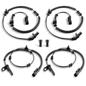 ABS Wheel Speed Sensor 4Pcs Compatible with 2013-2018 Ram 1500, 2019 Ram 1500 Classic Replace 68053861AB 68053861AC Front & Rear, Left & Right ABS Sensor 68053861AD, 68231044AB, 68053861AA, ALS2587