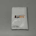 Aiyufeng Moga Stall Fabric Shower Curtain Waterproof, Soft & Lightweight Small Shower Curtain with Texture for Narrow Stall Size, Machine Washable, 36" Wx72 L, White