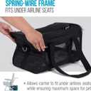 Sherpa Original Deluxe Travel Pet Carrier, Airline Approved - Black, Large
