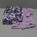 Girls Clothes Solid Crop Tops Hoodie Clothing Sets Straight Leg Sweatpants 2 Piece Outfits Fall Winter 6-14Y (11-12 Years, Purple Camo)