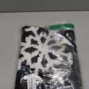 Luxury Black White Snowflake Winter Christmas Bathroom Mat, 17"x25" Extra Soft and Absorbent Microfiber Bath Rug, Non-Slip TPR Back, Plush Shaggy Bath Carpet for Floor