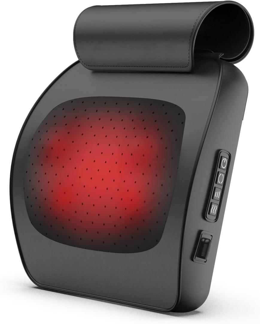 Back Massager,Back and Neck Massager with Heat,Shiatsu Deep Tissue Back Massager,Electric Massage Pillow for Shoulders,Legs,Foot,Body Muscle Relief,Neck Massager for Women/Men/Dad/Mom