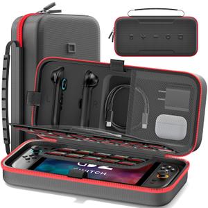 Carrying Case Compatible with Nintendo Switch 2(2025) , Portable Switch 2 Travel Carry Case Fit for Joy-Con 2 and AC Adapter, Hard Shell Protective Pouch Bag with 26 Game Cards for Game Accessories
