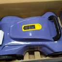 LanOcean Cordless Automatic Pool Cleaner Robot, Efficient Pool Vacuum Robot w/Self-Parking, 120Min Runtime, Auto Debris Removal, Ideal for Daily Maintenance of Flat Above Ground & Inground Pools-Blue