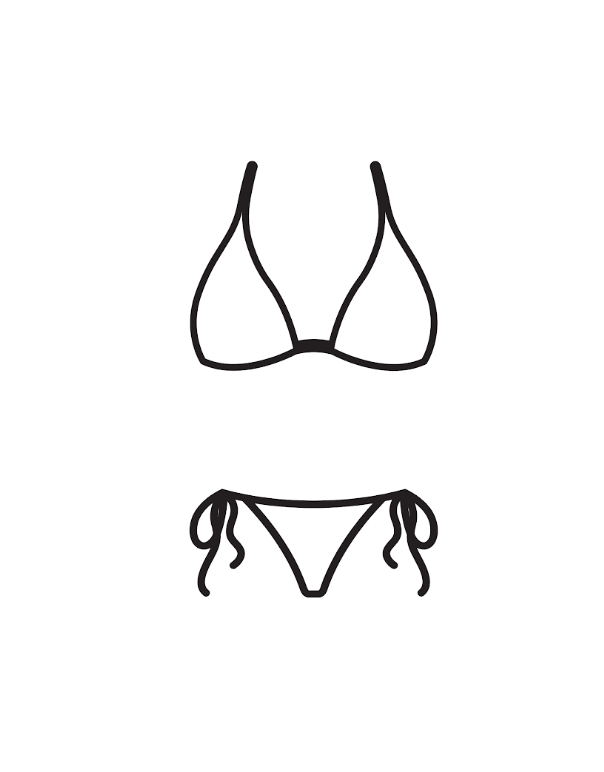 ZAFUL 2025 Cheeky Bikini Sets for Women High Cut Swimsuit Textured Ribbed Bikini Thong Bathing Suit (M)