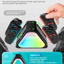 i-Blason Charging Dock for Nintendo Switch 2 Joycon Controller, [7 Adjustable RGB Lighting] [Magnetic Design] 4 in 1 Fast Charger Station for Switch 2 Joycon with LED Indication & Type-C Charger Cable