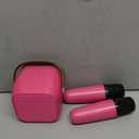 Mini Karaoke Machine with 2 Wireless Microphones for Kids Adults,Portable Bluetooth Karaoke Speaker with Party Lights,Christmas Birthday Gifts for Girls Ages 4, 5, 6,7, 8, 9, 10,12+ Family Home Party (Hotpink 2 Mics)