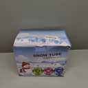 Snow Tube, 3Packs/4Packs for Whole Family Inflatable Snow Sled for Kids and Adult, Thickened Heavy Duty Hard Bottom Sleds for Snow with Handles, Snow Toys for Outdoor Sledding Snow Tube Sports (Green, Red, Blue)