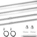 Grill Burners Replacement for Charbroil Performance 2 Burner 463660021 463660421, G325-0002-W1 Heat Plates for Char-broil 463630021 463654022 463655621 463655421, Crossover Tube & Igniter Grill Parts