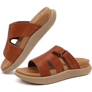 KuaiLu Womens Sandals Khaki Beige Size 8