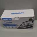 1700W Steam Iron for Clothes 20s Fast Heat-up, Non-Stick Ceramic Soleplate, 14.07oz Large Water Tank, Auto-Off, Burst Steam, Self-Cleaning, roning Clothes for Home