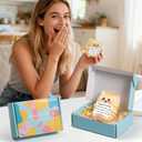 2 x A Little Birthday Cat to You - Crochet Positive Gifts, Funny Handmade Knitted Emotional Positive Cat - Happy Birthday