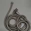 Dreyoo 79 in Extra-Long Stainless Steel Shower Hose & Brass G1/2 3-Way Diverter Combo Kit with 2 Plumber Tape, Flexible Handheld Head Hose, Shower Arm Diverter Valve for Universal Replacement