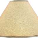 Aspen Creative 32209A Hardback Empire Spider Lamp Shade in Wheat Flaxen, 6" Top x 19" Bottom x 12" Slant Height