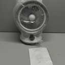 2 in 1 Heater Fan Combo, 1500W Portable Space Heater with Adjustable Thermostat, Electric Cooling Fan with Oscillating, Overheat & Tip-Over Protection, Ideal for Home & Office Use