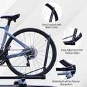 Roof Bike Rack Mount for Car & SUV, Foldable Upright Bicycle Carrier with Two Arms, 1-Bike Rooftop Carrier, only for Removable Roof Crossbars
