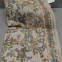 jinchan Eden Floral Washable Runner Rug 2x6 Autumn Vintage Hallway Rug Non-Slip Lightweight Soft Thin Kitchen Low Pile Distressed Orange Fall Decor Carpet for Bathroom Laundry Room Bedroom Entryway