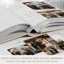 Beautiful Linen Wedding Photo Album For 4x6 Pictures - Safely Holds Up To 200 Photos of Unique Wedding Memories - Perfect Large Photo Book To Store All Pictures of Treasured Family or Baby Moments