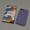 LOVE 3000 Compatible with iPhone 15 Case, [Smooth Silicone Full Coverage Camera] [8ft Drop Protection], Soft Microfiber Lining Full Body Protective Case for iPhone 15 6.1 inch - Lavender Grey