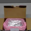 16-Piece Makeup Bags, Waterproof Toiletry Bag Carry Pouch Portable Cosmetic Bag PVCTravel Clear Pouches Carry-on Travel Essentials Transparent Storage Organizer Bag (Rose Pink-M)