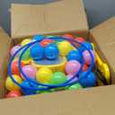 Inflatable Bounce House for Kids 3-10, 123" L x 110" Bouncy Castle, Jumping, Slide, Basketball Hoop, Ball Pits, Rings, Target Game Blower Included