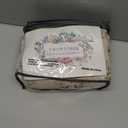 Farmhouse Floral Linen Curtains 84 Inch Length for Living Room Bedroom 2 Panels Semi Sheer Curtains Back Tab Tan Brown Patterned Flower on Beige Farmhouse Boho Rustic Window Drapes 84 Inches Long