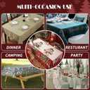 Christmas Rectangle Table Cloth,100% Waterproof Tablecloth,Christmas Decorations for Home, Vinyl Tablecloth Plastic Table Cover for PartyPicnic,Dining,Outdoor 54" x 84",Christmas Trees