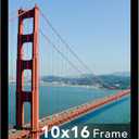 10x16 Picture Frame Black for Wall Hanging, 10 x 16 Frame, Wall Gallery Photo Frame with Shatter Resistant Plexiglas, Black