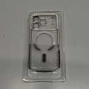 Glitter for iPhone 17 Pro Case with Eye-catching Integrated Lens Protection, [Sparkly Bling Back Panel] [Seamless Work with Magsafe] Cute Women Girly Magnetic Phone Case for iPhone 17 Pro 6.3" Silver