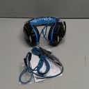 BENGOO G9000 Stereo Gaming Headset for PS4 PC Xbox One PS5 Controller, Noise Cancelling Over Ear Headphones with Mic, LED Light, 7.1 Surround Sound, Soft Memory Earmuffs for Nintendo Xbox Series X|S (Blue)