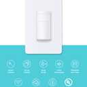 Kasa Smart WiFi Motion Sensor Switch, Single Pole, Needs Neutral Wire, 2.4GHz Wi-Fi Light Switch, Compatible with Alexa & Google Home, UL Certified, No Hub Required(KS200M),White,1-Pack