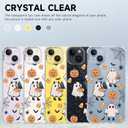 3 x Halloween Case for iPhone 14 Plus Pumpkin, Ghost Designed Soft Slim Fit TPU Anti-Scratch Shockproof Protective Mobile Cover Clear Phone Case for iPhone 14 Plus