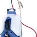 B&G Battery-Powered Backpack Sprayer (2.5 Gallon) Cordless Electric Sprayer with Extenda-Ban Valve & 18 Extension | 21V 5.2Ah Rechargeable Battery | Adjustable 10-95 PSI | Brass Pin-to-Cone Tip
